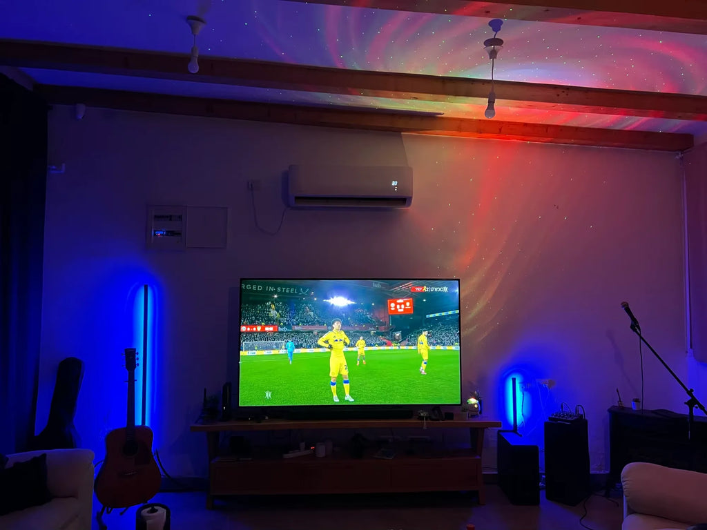 Inteligentna lampa podłogowa narożna rgb vabena – synchronizacja muzyki i sterowanie aplikacją