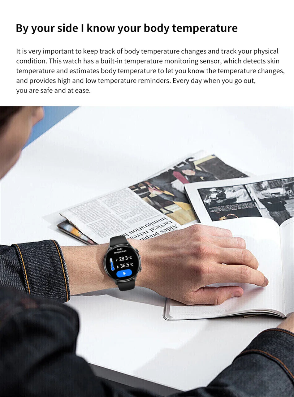 Vabena 2026 smartwatch dla kobiet i mężczyzn | amoled, gps, ip68