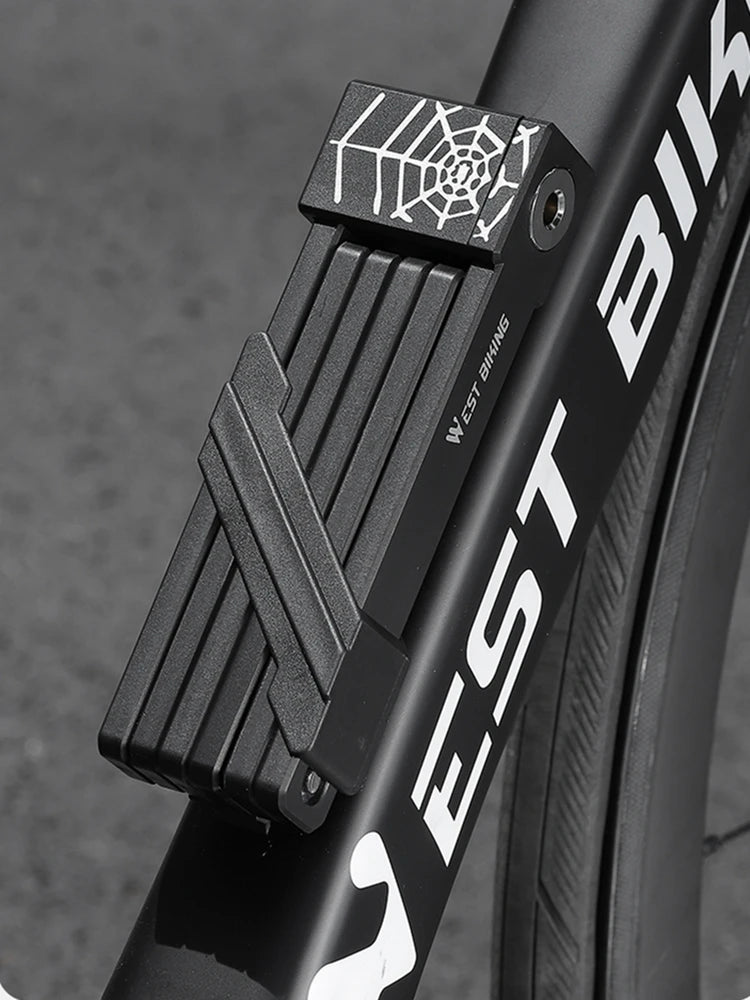 WEST BIKING Foldable Bike & Motorcycle Lock - Key & Password Security