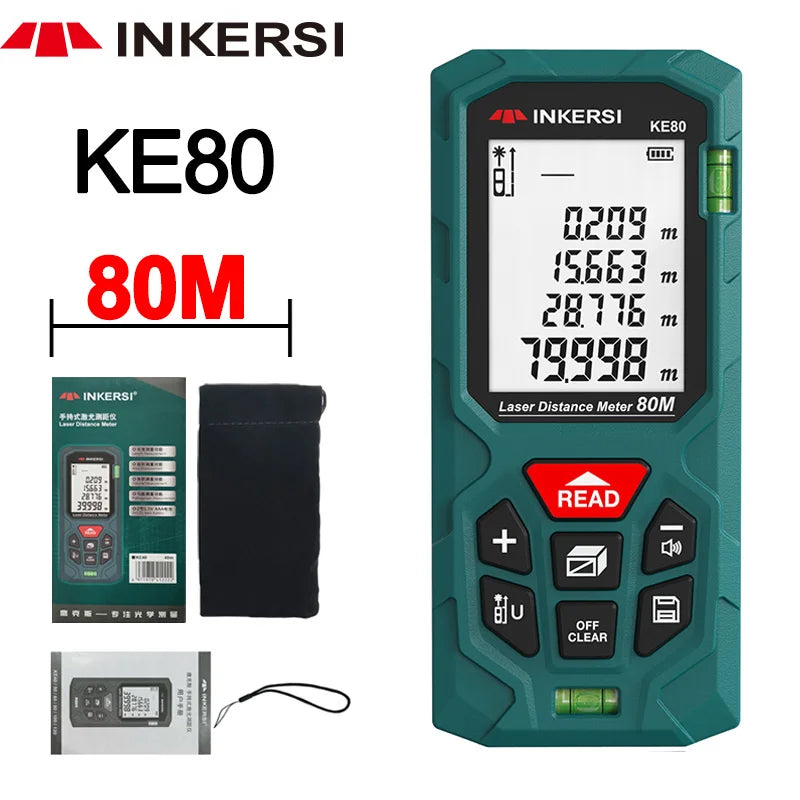 INKERSI High Precision Laser Rangefinder Digital Tape Measure