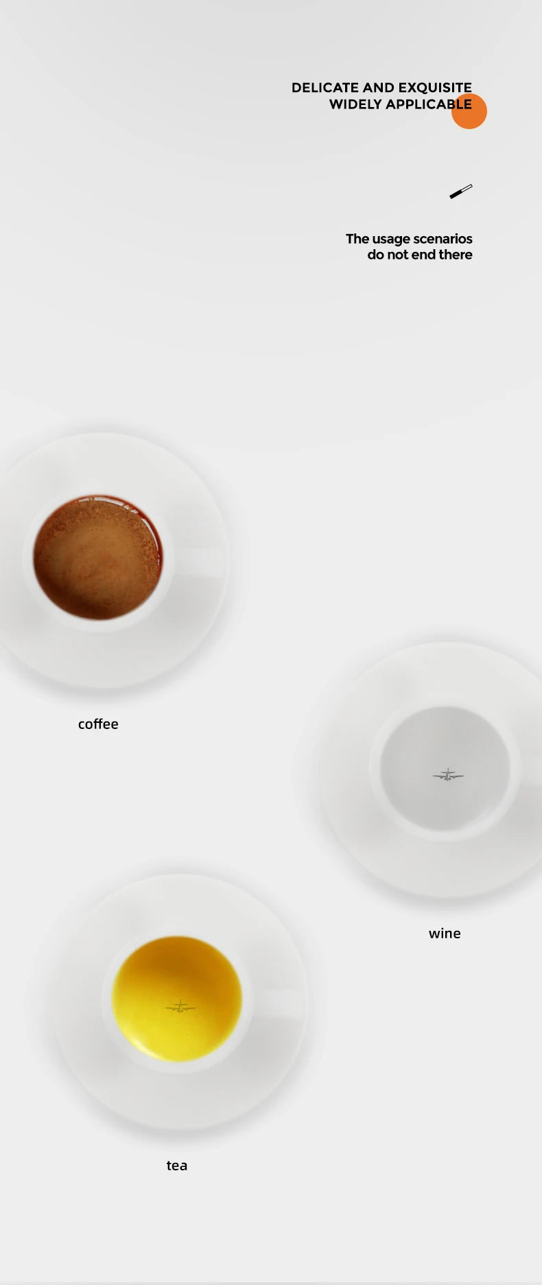 MHW-3BOMBER 80ml Ceramic Espresso Mug & Saucer for Latte Art