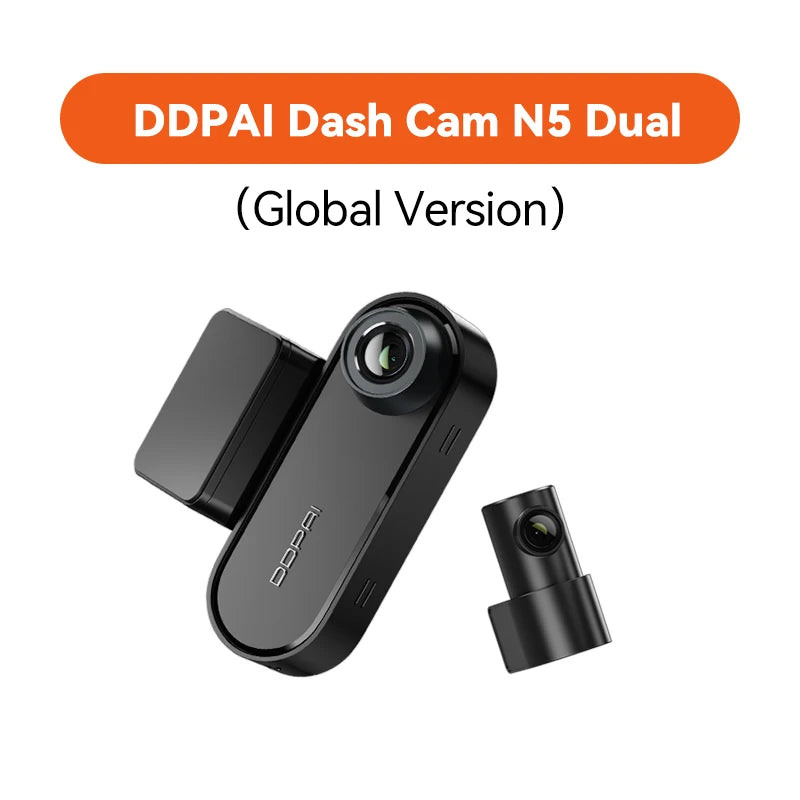 Ddpai n5 dualna kamera samochodowa 4k - przód i tył, nightvis, adas, gps