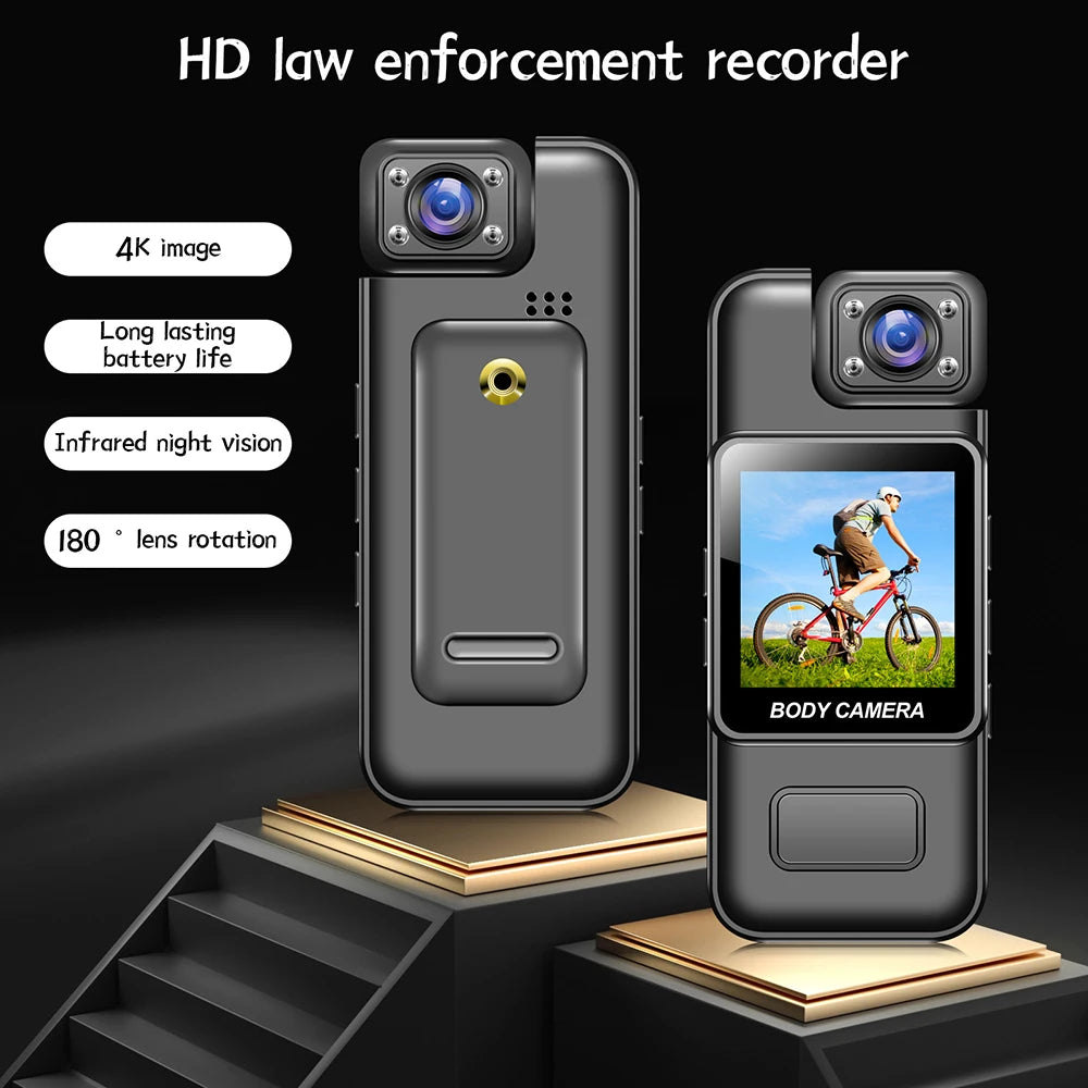 Mini 4K HD WiFi Body Camera | Wearable Security Recorder