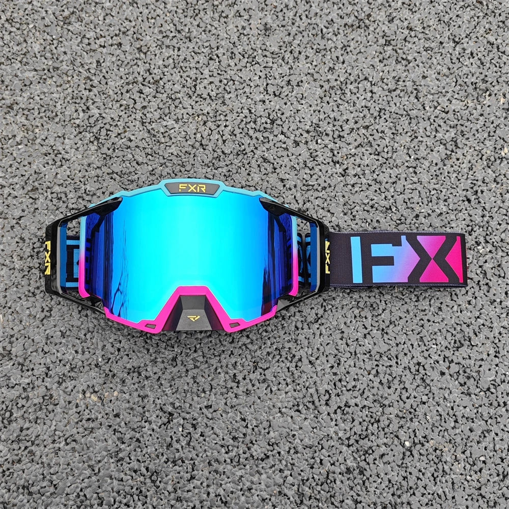 Fxr gogle motocrossowe hd soczewka przeciwmgielna mx mtb okulary na motocykl terenowy