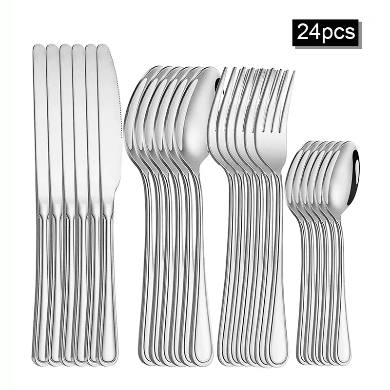 Vabena Premium Stainless Steel Cutlery Set - Dining Collection