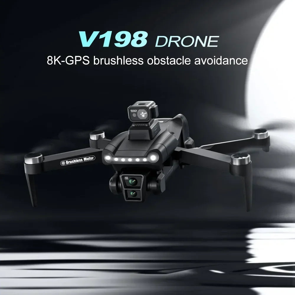 Lenovo V198 MAX GPS Drone 8K/4K Camera Obstacle Avoidance