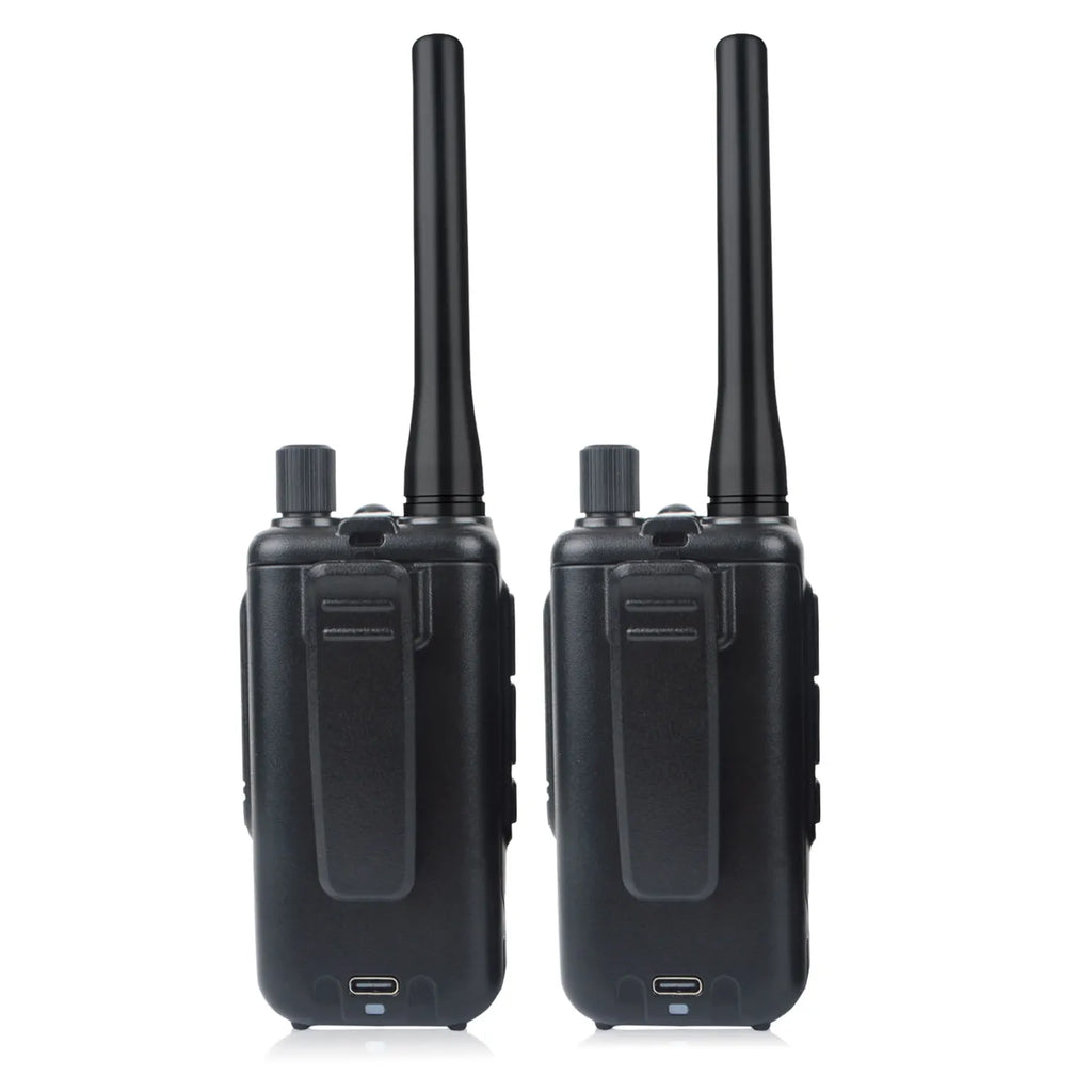 Baofeng uv-5r mini zestaw 2 sztuk dwuzakresowy radiotelefon kompaktowy 5w z odbiornikiem pasma lotniczego i ładowaniem usb-c