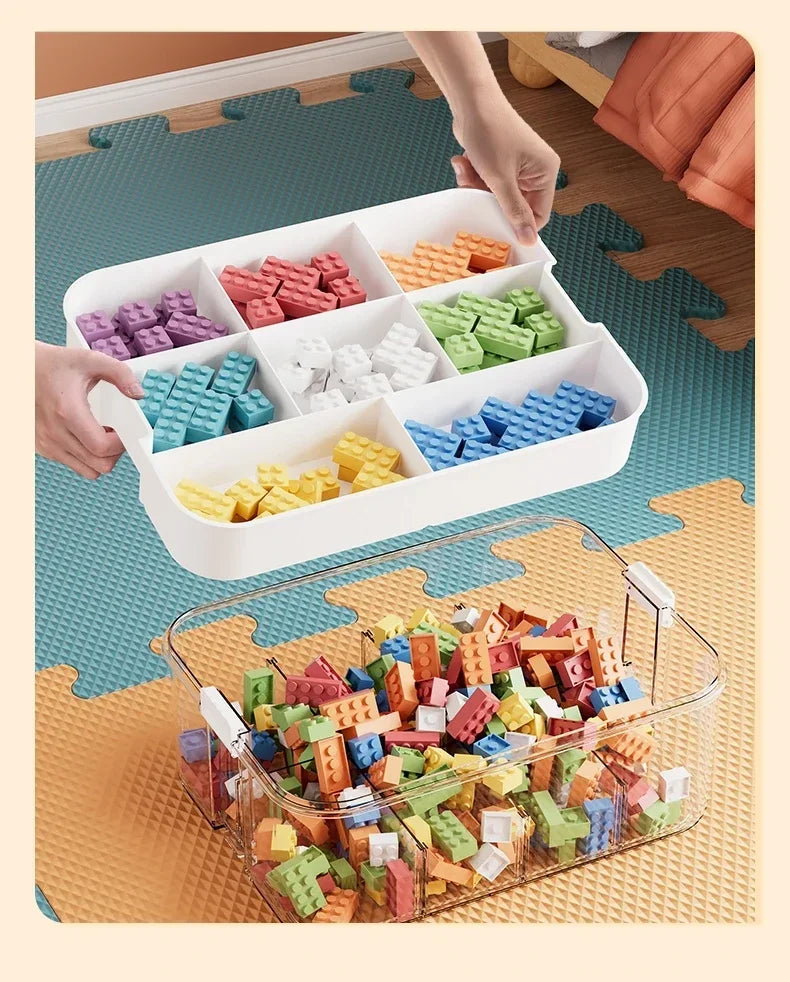 Pojemnik na klocki lego | organizer zabawek dla dzieci | sortowanie części