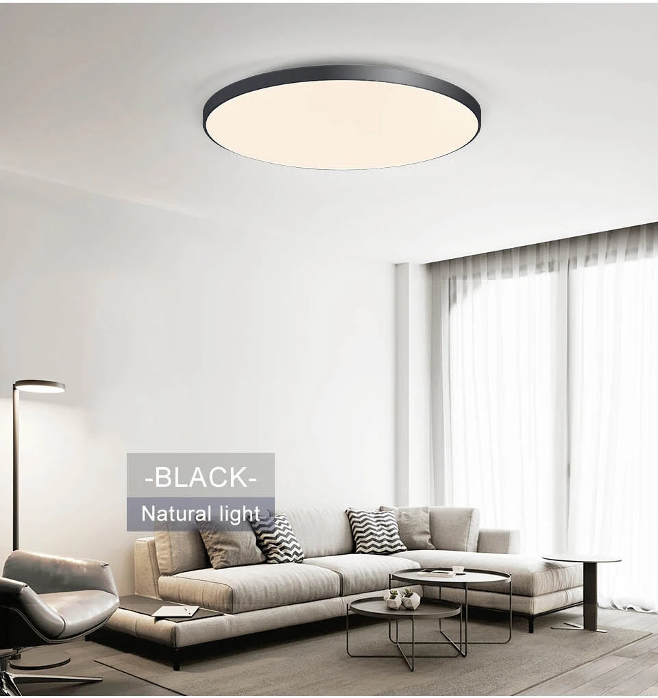 Nowoczesna inteligentna ściemnialna lampa sufitowa led z aplikacją i pilotem
