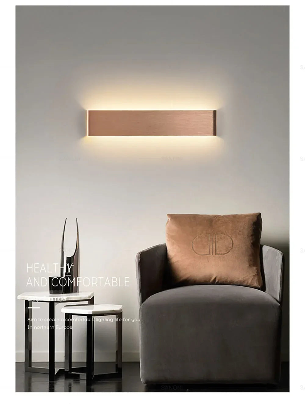 Nowoczesne lampy ścienne led – kinkiety do sypialni, salonu, schodów i dekoracji domowych