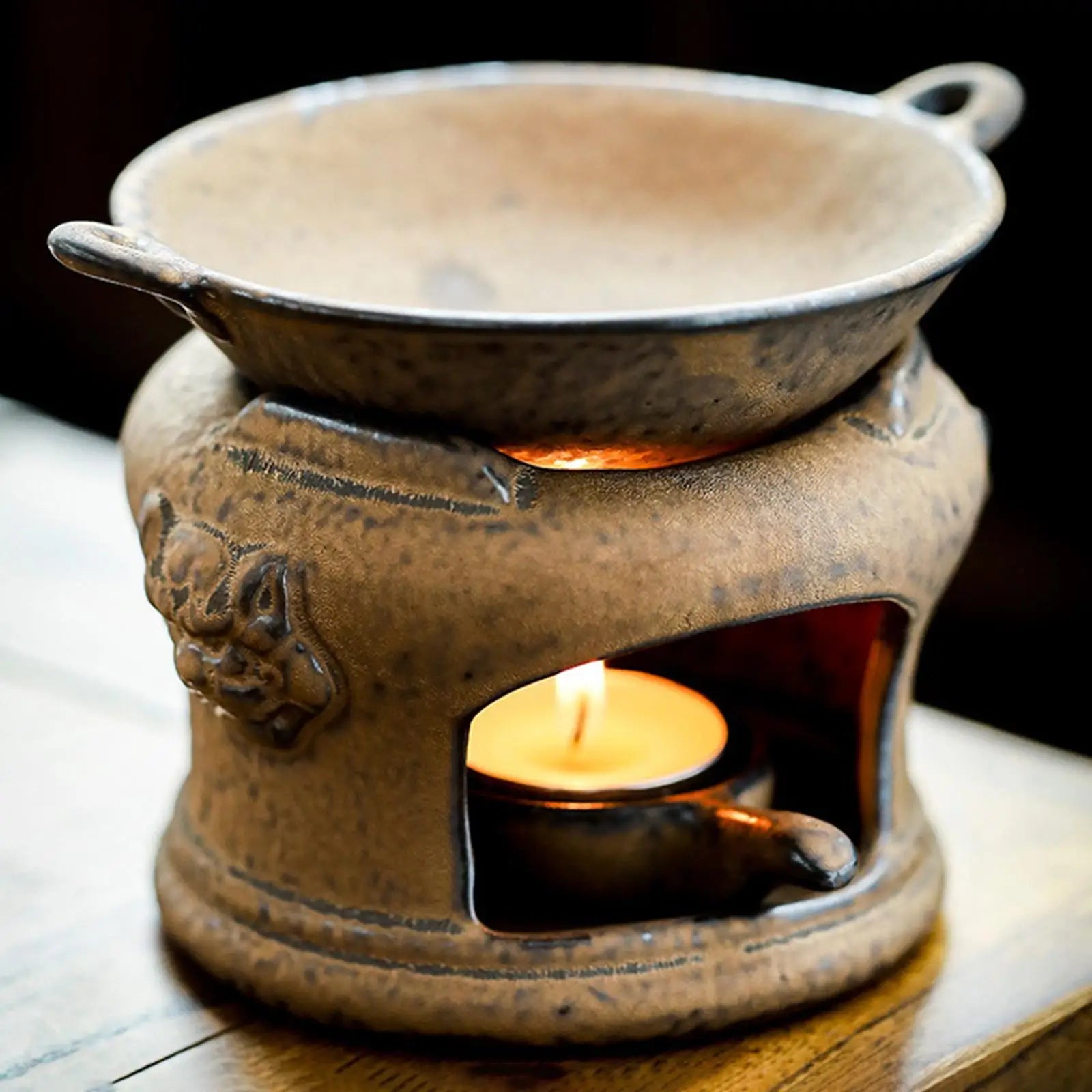 Modern Ceramic Aroma Burner & Wax Melt Diffuser | Bedroom Candle Spoon