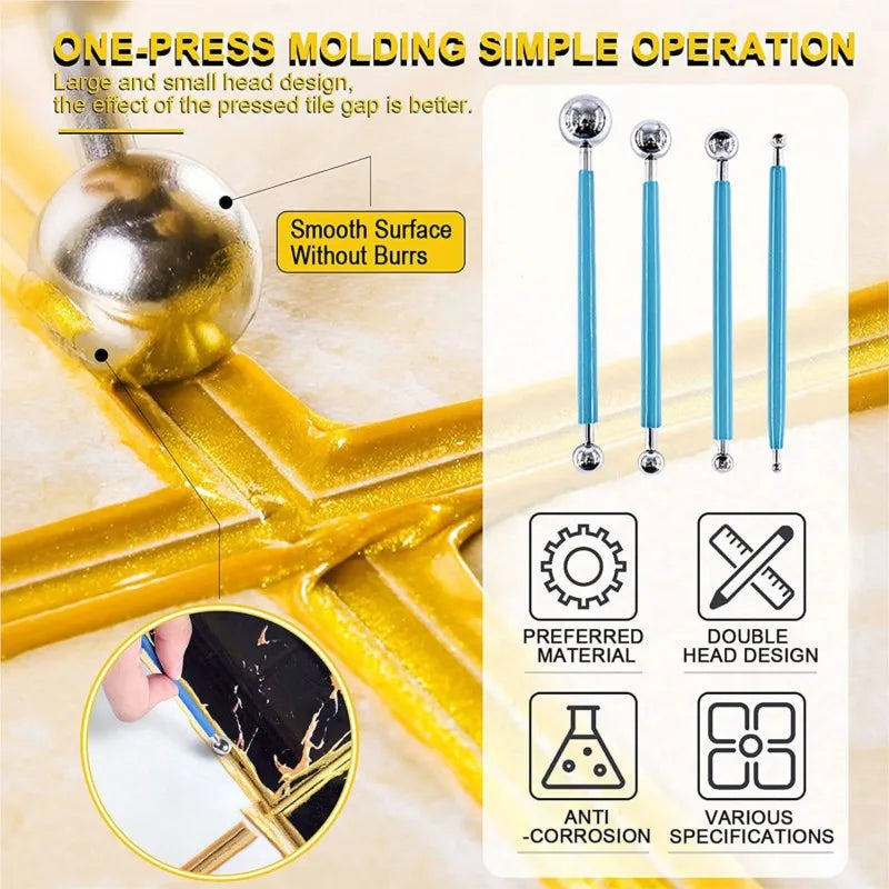 22-Piece Grout Removal Tool Kit - Tile Cleaning & Repair Set