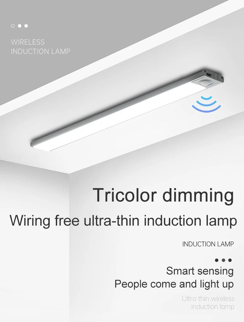 Lampka szafkowa led usb-c z czujnikiem ruchu do kuchni i garderoby