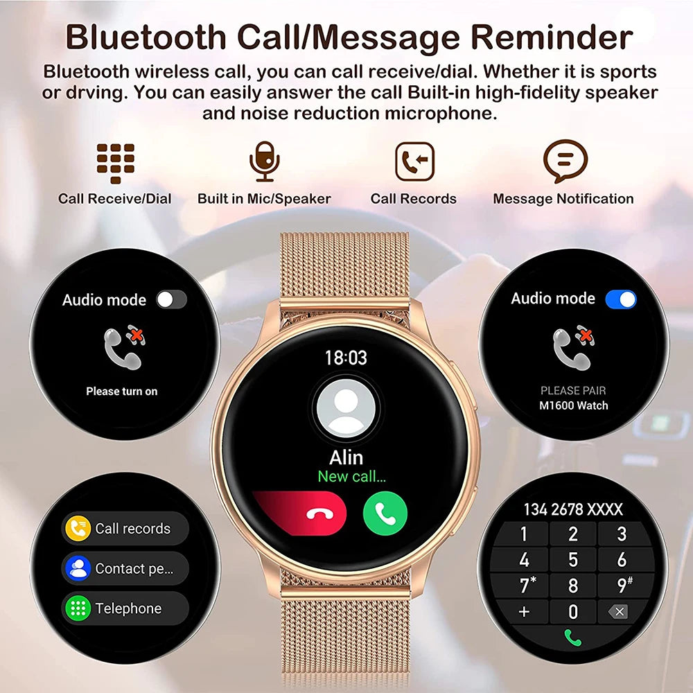 Mevaden inteligentne zegarki z rozmowami bluetooth, indywidualnymi tarczami i trackerami fitness y22