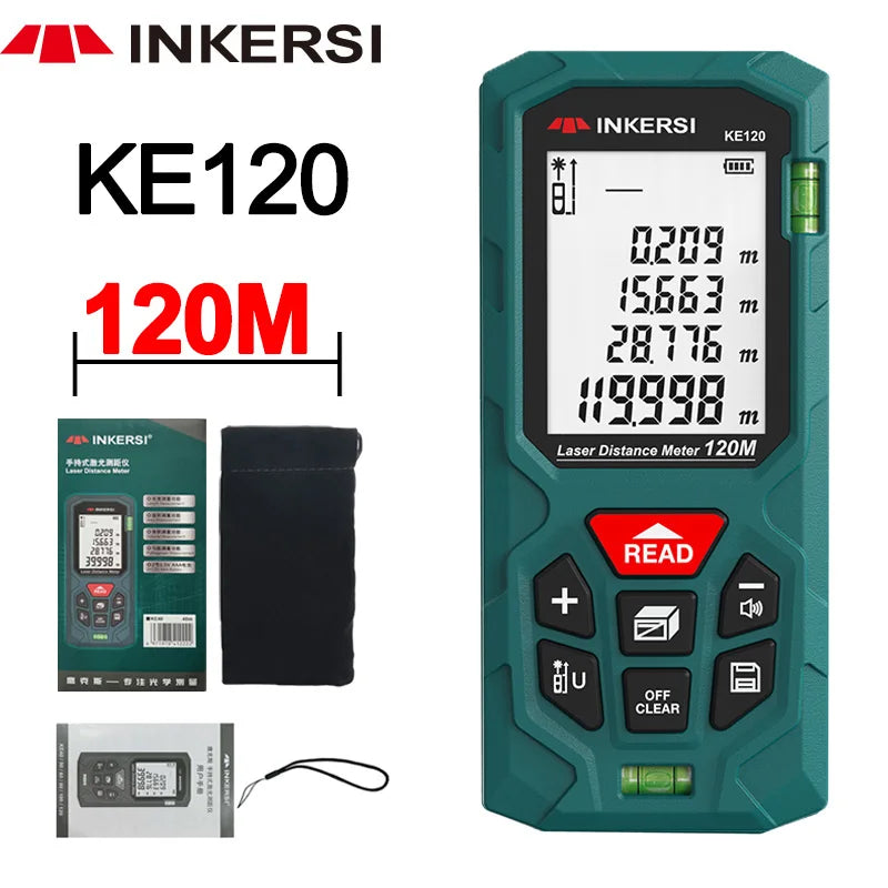 INKERSI High Precision Laser Rangefinder Digital Tape Measure