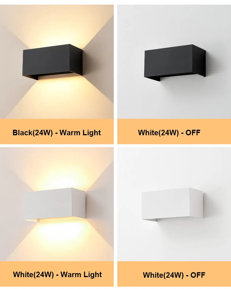 Pumous dwukierunkowa wodoodporna zewnętrzna lampa led