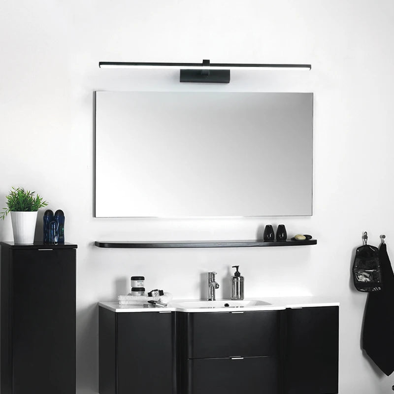 Vabena nowoczesna lampa ścienna led do łazienki, trzy kolory, aluminiowa