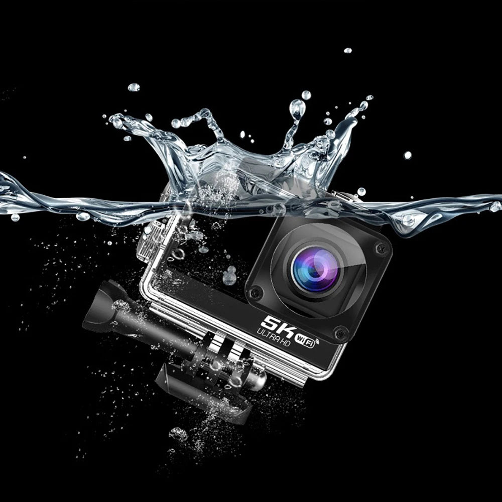 Kamera sportowa sony imx576 5k 4k60fps wodoodporna 48mp z wi-fi