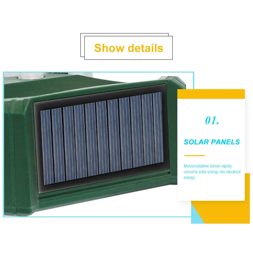 Solar Powered Ultrasonic Animal Repeller | Garden & Yard Deterrent