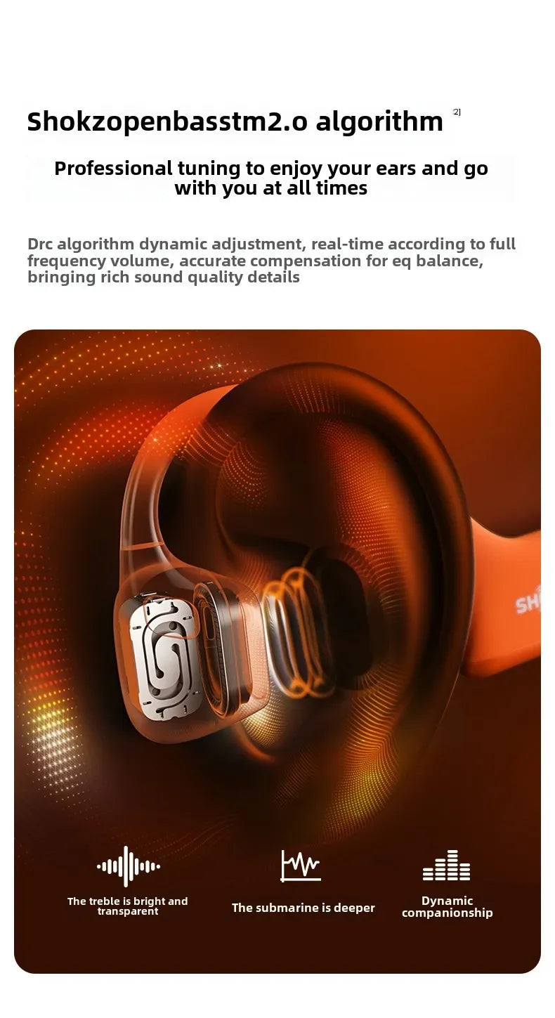 Słuchawki na przewodnictwo kostne shokz openrun pro 2 bluetooth s820 s821mini