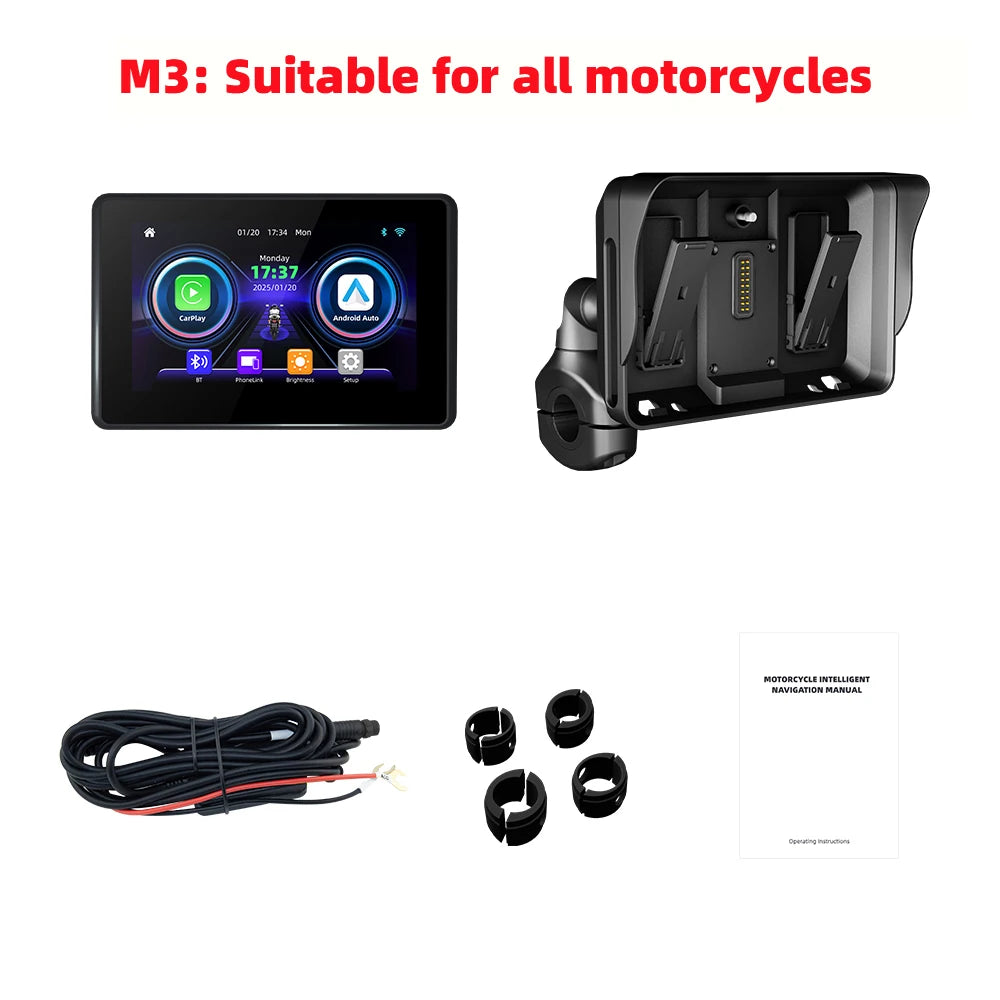 Ekiy bezprzewodowa nawigacja carplay android auto dla motocykli bmw gs & xr