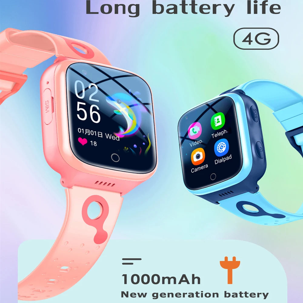 Zegarek smartwatch kgg 4g dla dzieci | gps, rozmowy wideo i sos