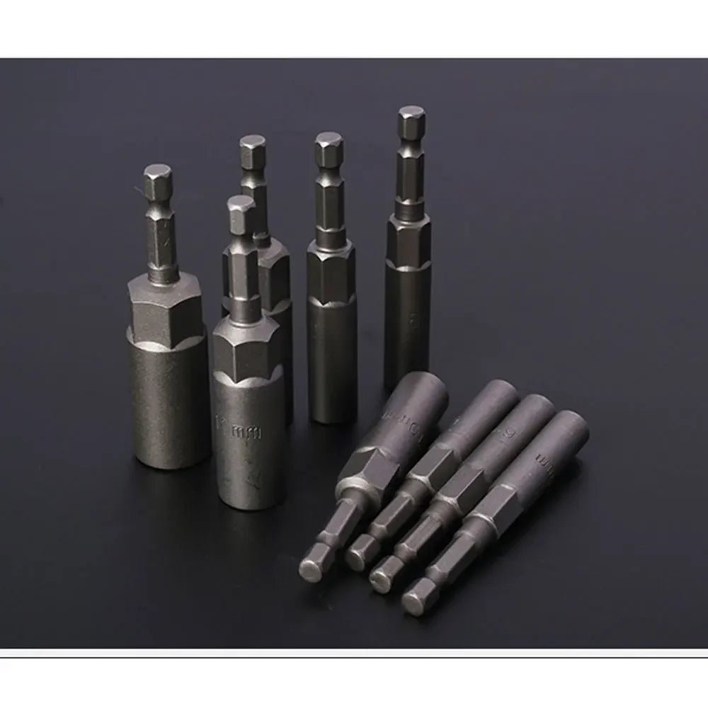 Deep Impact Socket Adapter Set 5.5-19mm | 1/4" Power Nut Driver Kit