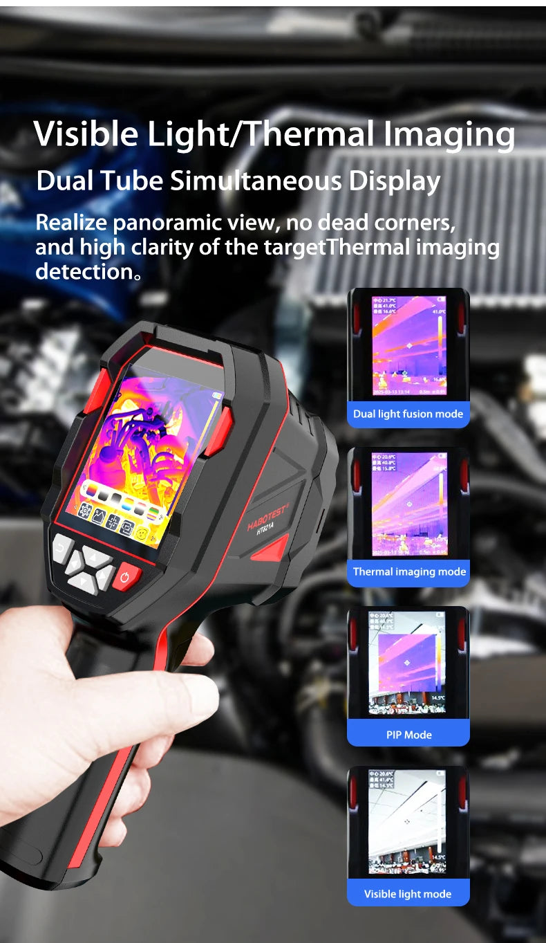 Kamera termowizyjna habotest ht821a z akumulatorem | wytrzymała, szeroki zakres
