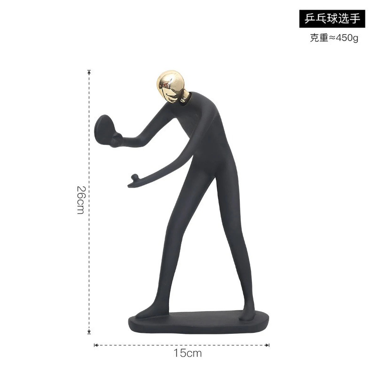 Scandinavian Abstract Dancer Sculpture - Modern Home Decor