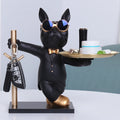Elegant French Bulldog Sculpture & Storage Tray - Stylish Home Decor
