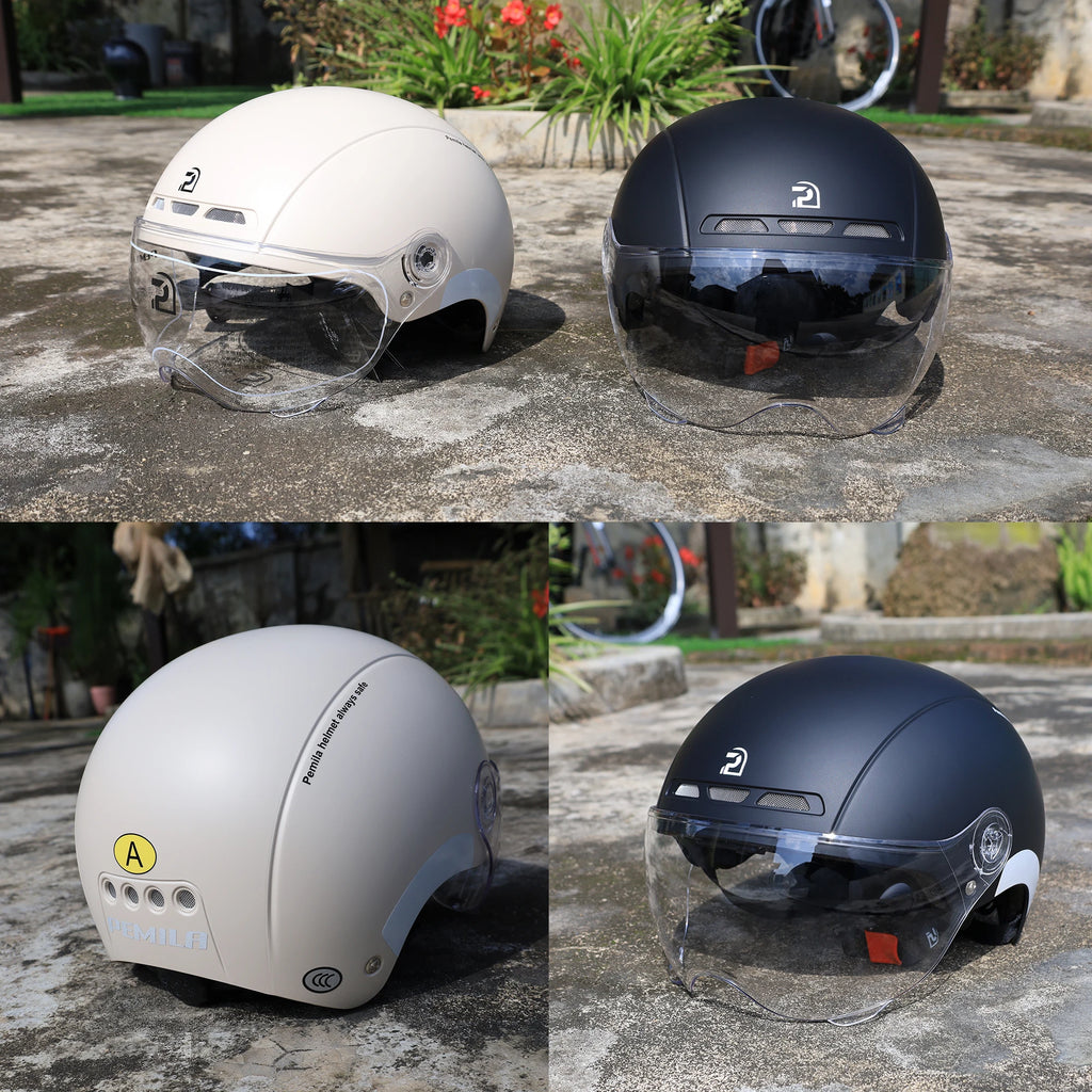 Kask rowerowy pemila z goglami, ochroną uszu i odblaskami - dla dorosłych mtb szosa e-bike