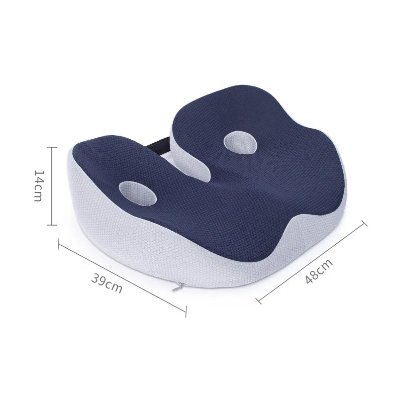 Przenośna poduszka siedziskowa z pianki memory - ergonomiczne wsparcie u-kształtne do biura, samochodu i podróży