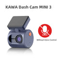Kamera samochodowa kawa dash cam mini 3 - 2k, sterowanie głosem, noktowizja, wifi