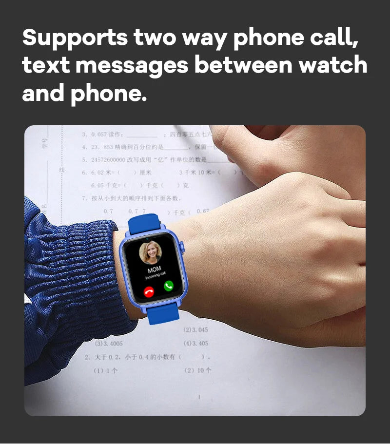 Dziecięcy smartwatch 4g z lokalizatorem gps i funkcją wideo rozmów