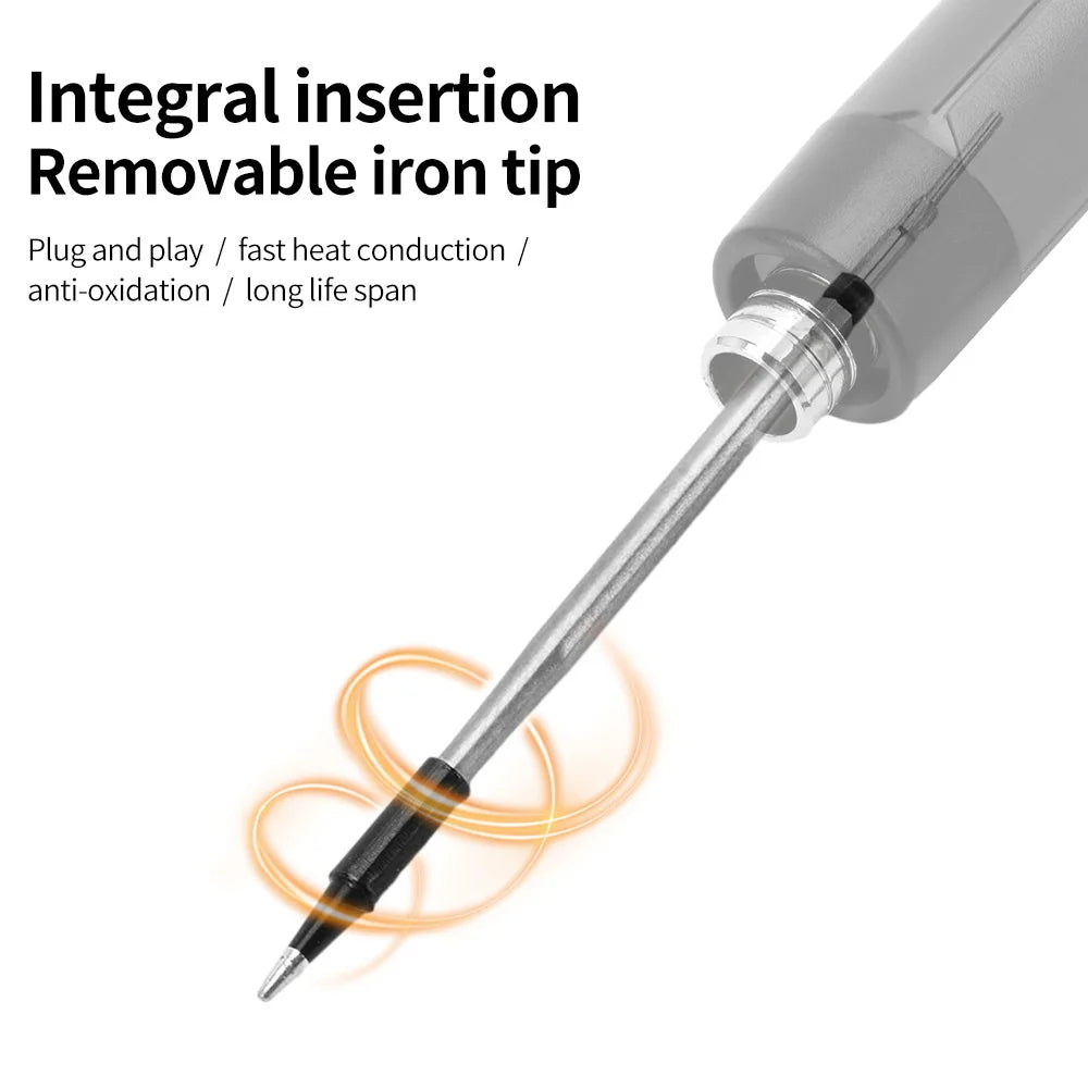 Portable USB-C Soldering Iron Set - 600mAh Battery, Adjustable Temp for DIY & Repairs