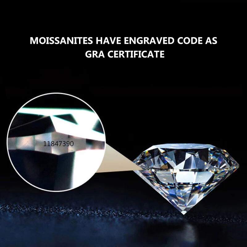 Certyfikowany pierścionek z moissanitem 2ct d vvs1 - elegancja srebra próby 925