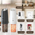 USB Rechargeable Electric Salt & Pepper Grinder - Adjustable Coarseness