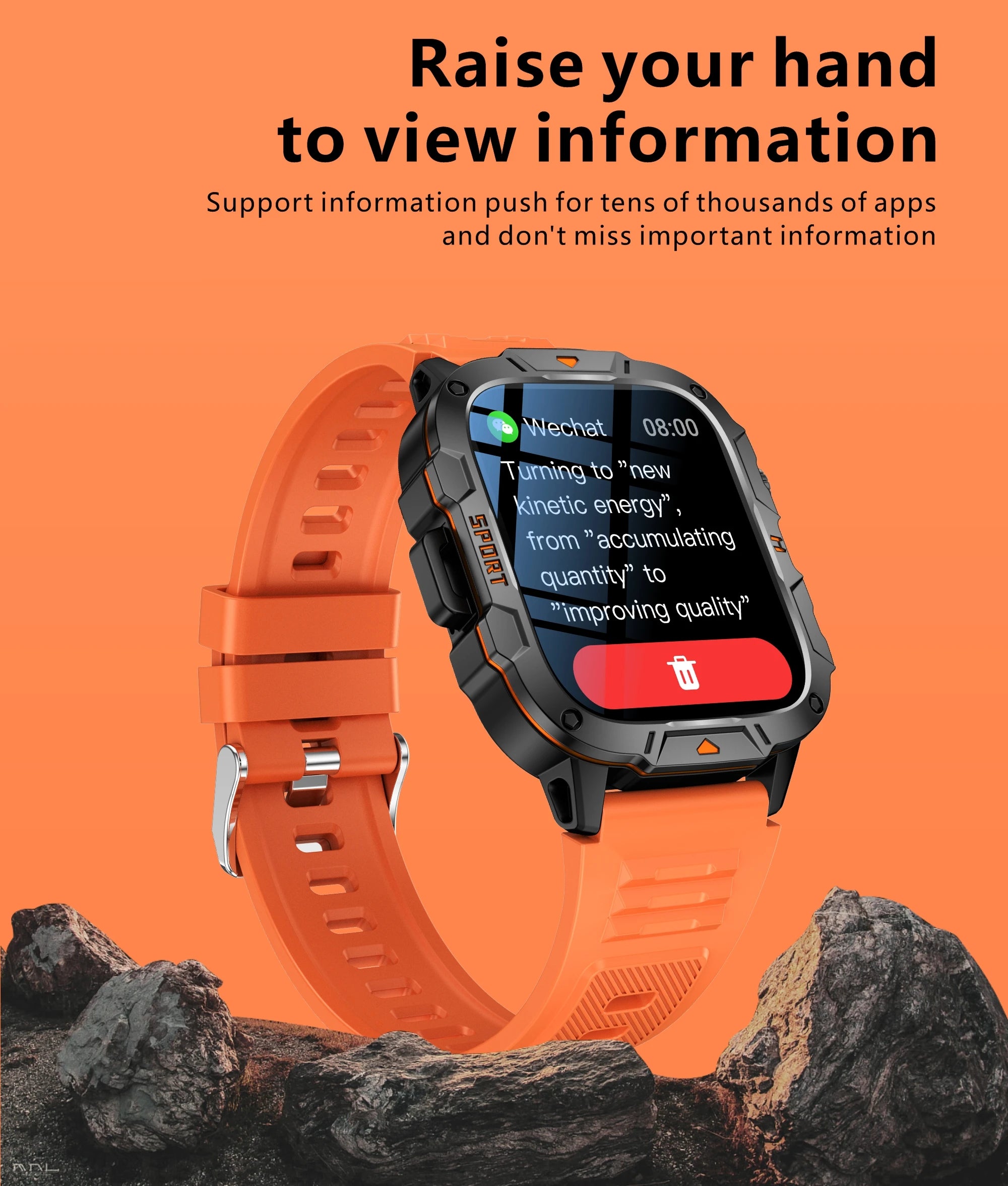 Wojskowy smartwatch dla mężczyzn | wyświetlacz amoled | taktyczny zegarek 5atm