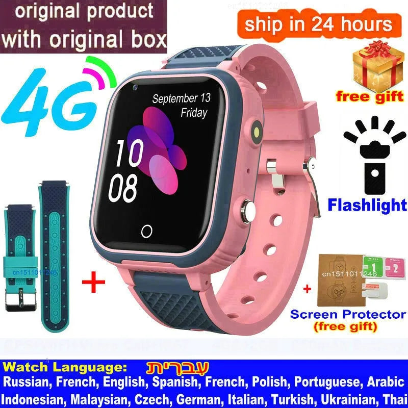 Lt21 smartwatch dla dzieci 4g – gps, rozmowy wideo, sos, wodoodporność ip67