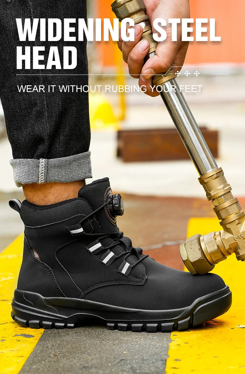 Waterproof Steel Toe Industrial Work Boots - Ultimate Protection
