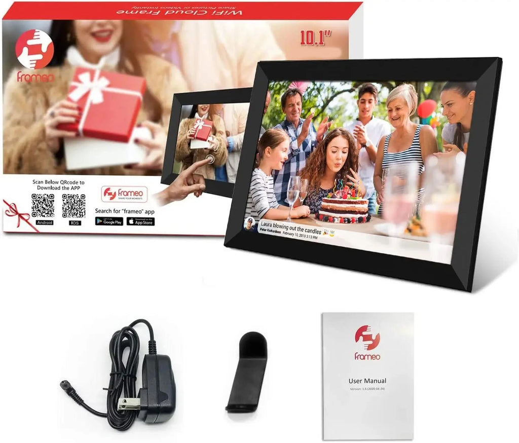Frameo 10.1" Smart WiFi Digital Photo Frame | Touch IPS HD Display