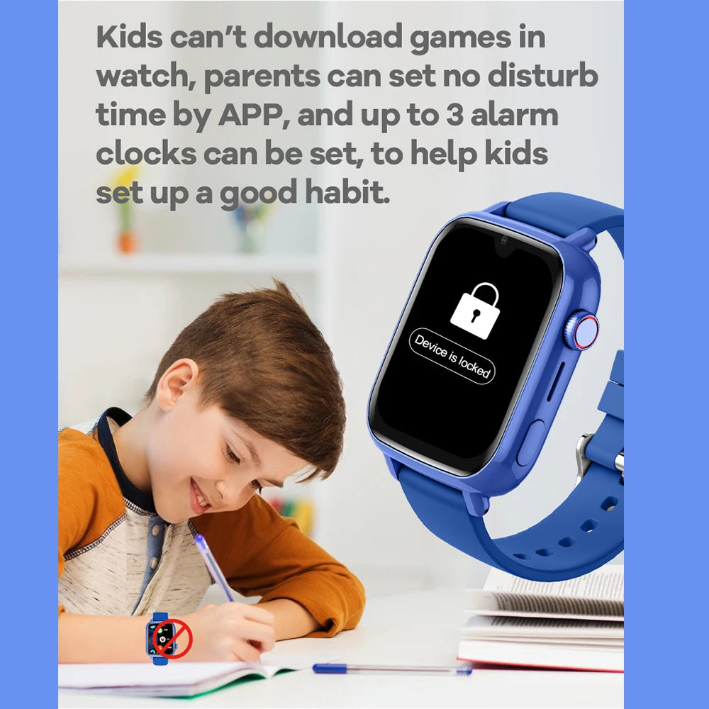 Dziecięcy smartwatch 4g z gps, wideorozmowami i sos | telefon zegarek dla dzieci