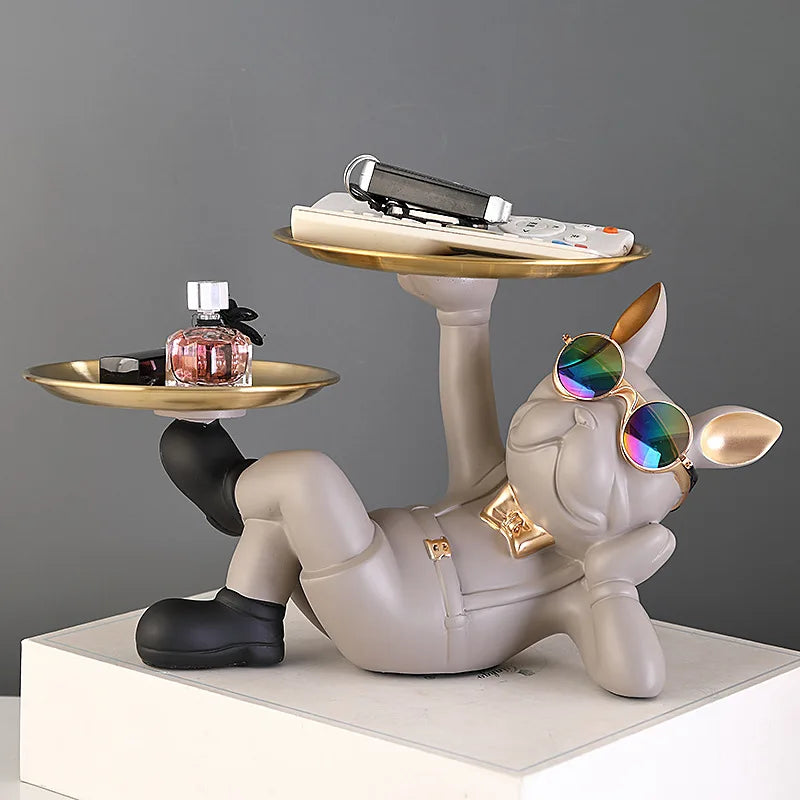 Bulldog Dog Statue - Cool Animal Figurine for Home Decor