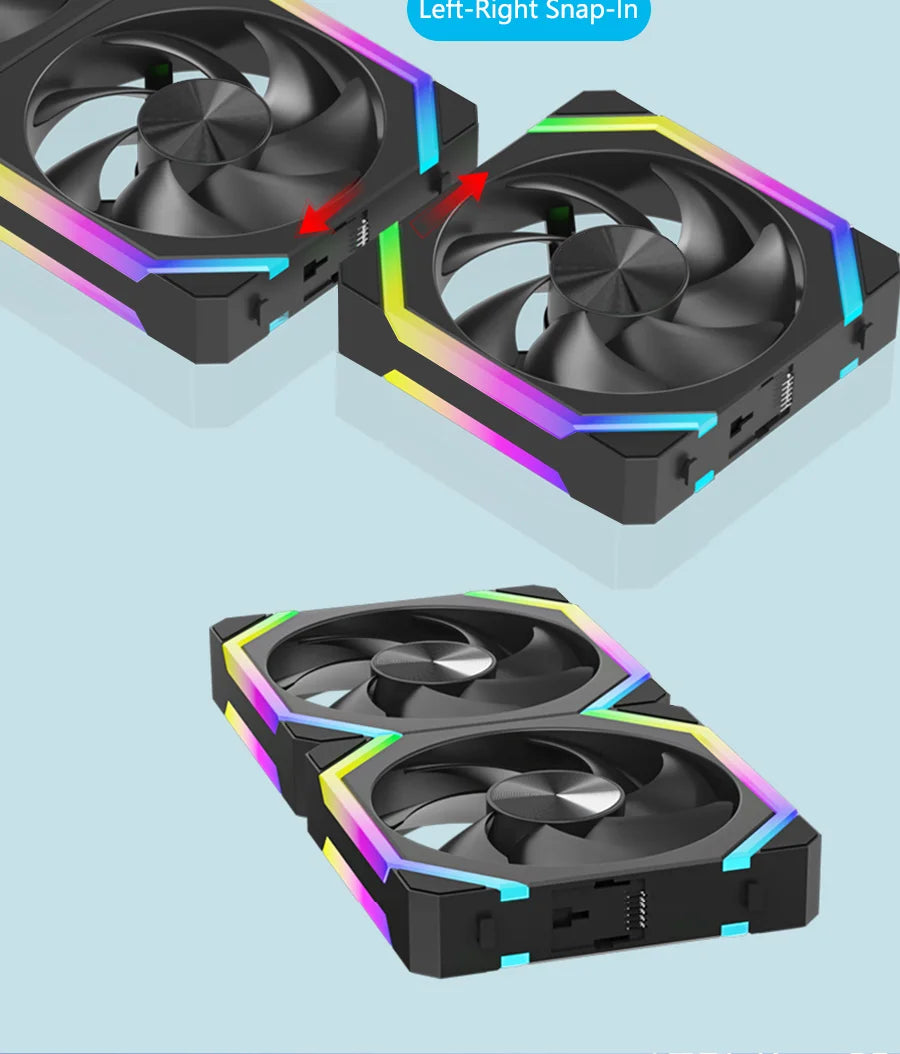 Jumpeak cs120 argb 360mm modułowy zestaw cichych wentylatorów pwm do chłodzenia komputera