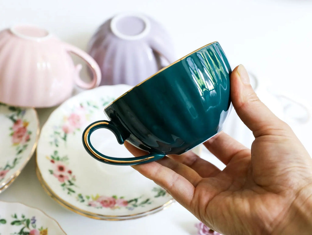 Vabena Luxury Bone China Coffee & Tea Set - Elegant Serveware