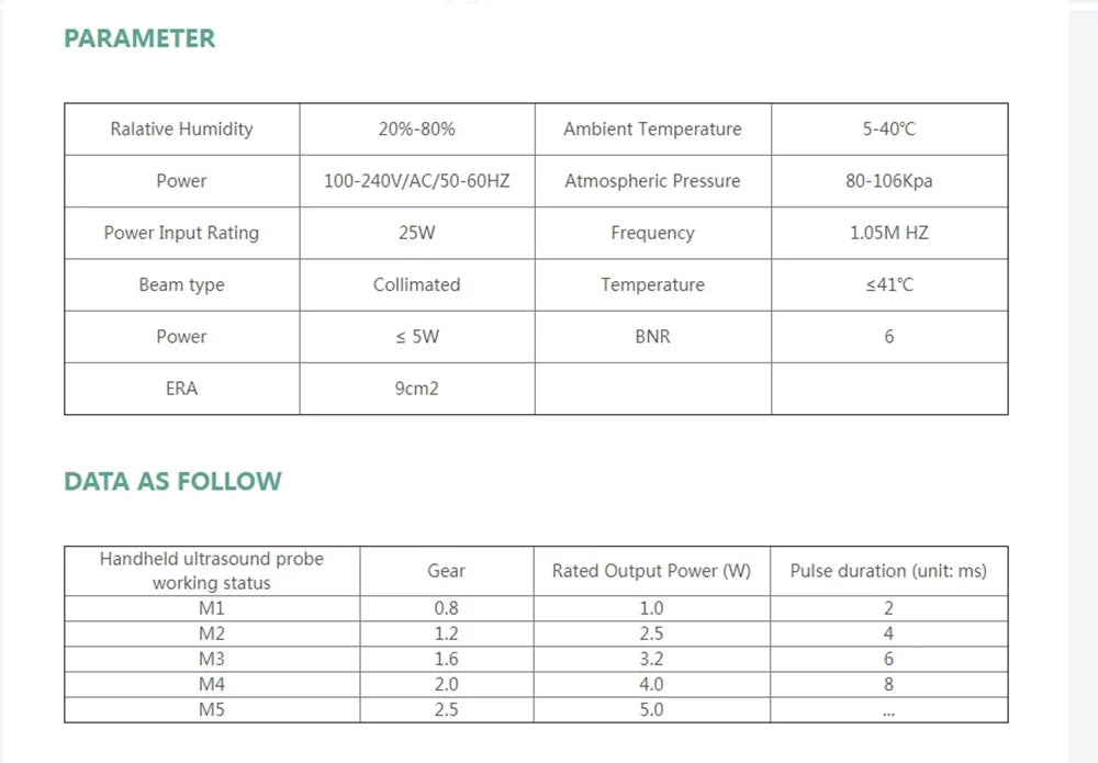 Ultrasonic Therapy Machine for Pain Relief | 1MHz Ultrasound Device
