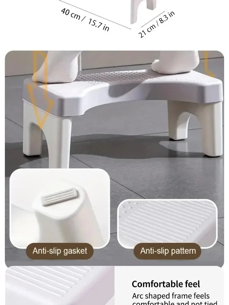 Ergonomiczny podnóżek toaletowy dla dzieci, kobiet w ciąży i osób starszych