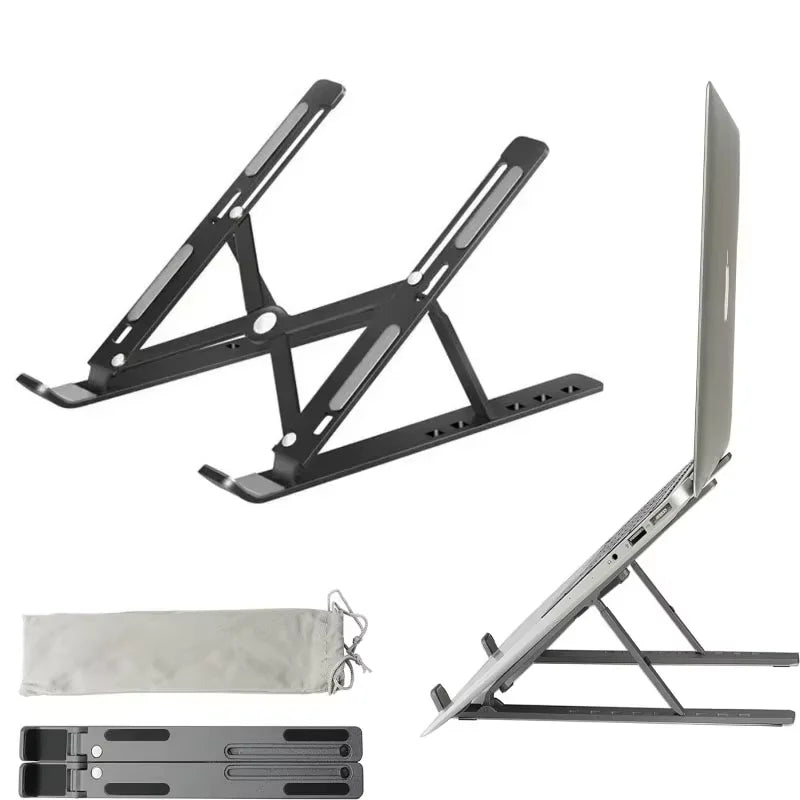 Ergonomiczny stojak na laptopa – regulowany i przenośny podwyższacz biurkowy do biura