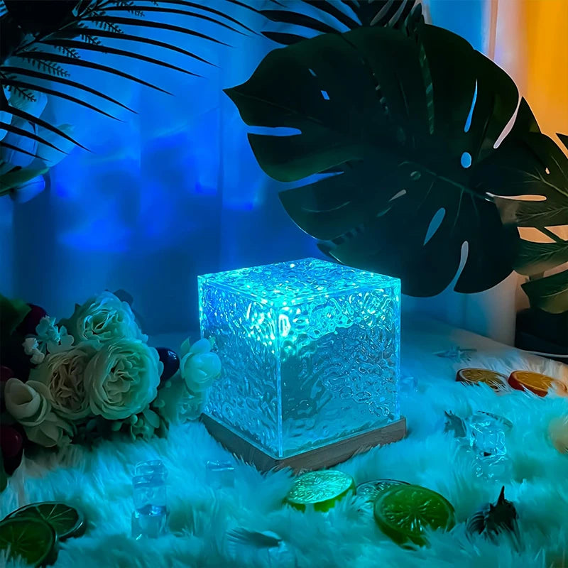 Projektor światła fala oceanu - lampa aurora z 16 kolorami