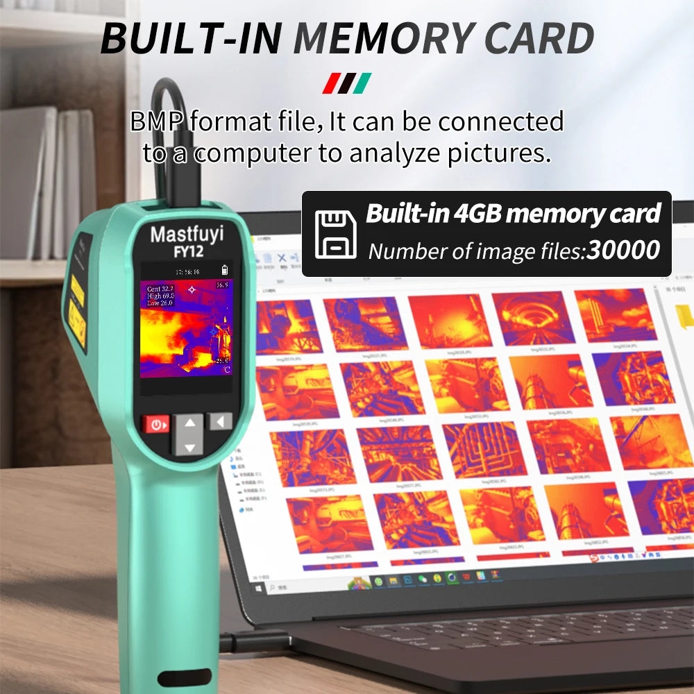 MASTFUYI Rechargeable Thermal Camera -20°C~550°C | Waterproof Handheld Imager